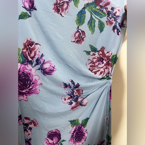 Free People Carmel Midi Dress - Blue Floral - Picture 10 of 11